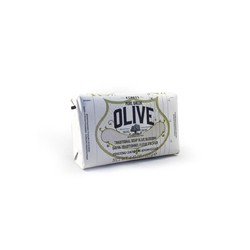 Korres Pure Greek Olive Πράσινο Σαπούνι Με Άνθη Ελιάς 125gr