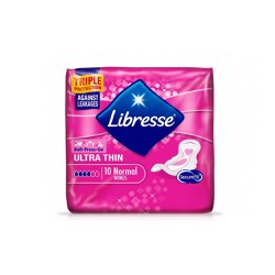 Libresse Ultra Thin Normal Triple Protection 10 pieces