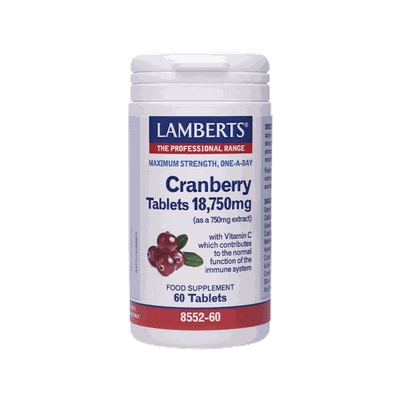 LAMBERTS Cranberry 18.750mg 60tabs