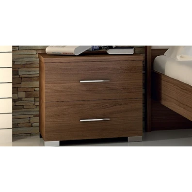 Κομοδίνο Ξύλινο Σε Χρώμα Καρυδί 50x48x34