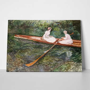 The pink rowing boat monet a