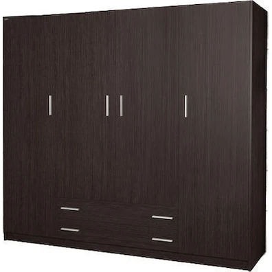 Ντουλάπα  Τετράφυλλη Σε Χρώμα Βέγγε 180x200x55 No2