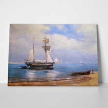 Oil paintings sea landscape ship 1103826584 a