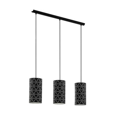 Pendant Light Ramon Black With Membrane 3Xe27