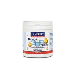 Lamberts Omega 3 6 9 1200mg Combination of Fatty Acids From Pure & Rich Sources 120 capsules