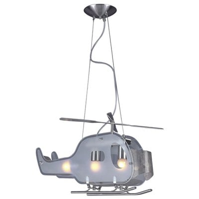 Kids Hanging Lamp Helicopter 3/L Ε27 Md 118/3