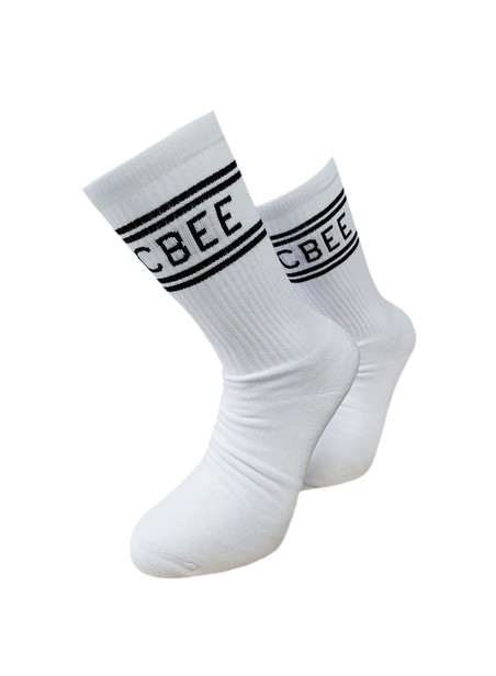 Magic bee clothing white stripes socks