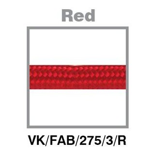 Fabric Cable Red 2x0.75mm,3m VK-FAB-275-3-R