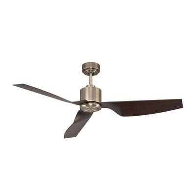 Ceiling Fan Airclimate II Brass With 3 Dark Brown 