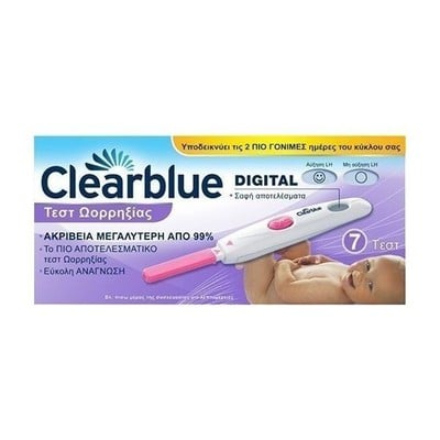 CLEARBLUE Digital Ψηφιακό Τεστ Ωορρηξίας x7