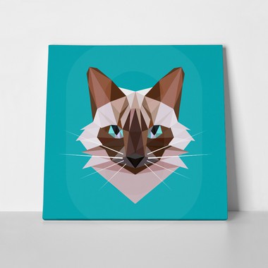Tabby cat low poly 732077317 a