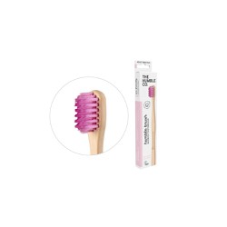 The Humble Co. Toothbrush Bamboo Adult Sensitive Purple Μωβ Οδοντόβουρτσα Ενηλίκων Για Ευαίσθητα Δόντια & Ούλα 1 τεμάχιο