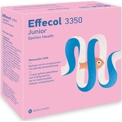 EPSILON HEALTH Effecol Junior 3350 Για Την Αντιμετώπιση Της Δυσκοιλιότητας x12 Φακελάκια