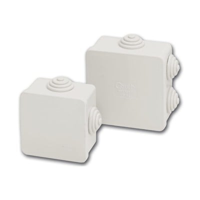 Junction Box External Square 65Χ65Mm Ip54 Grey