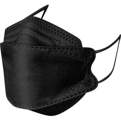 FAMEX 3D Extra Comfort Fish Style Μάσκα Υψηλής Προστασίας Ενηλίκων FFP2 Σε Μαύρο Χρώμα x20 Τεμάχια