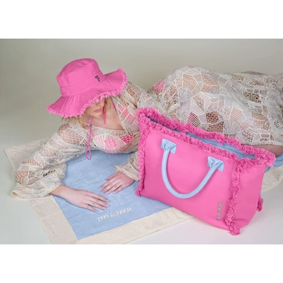 Τσάντα Ώμου Caribbean Pink-Ciel Feel and Touch  10