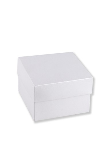Κουτάκι MARBLE WHITE 8X8X5.5cm σε λευκό περλέ χρώμα