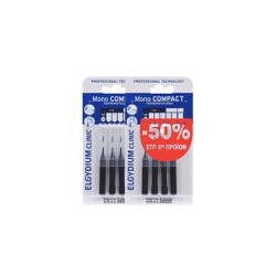 Elgydium Promo (-50% On 2nd Product) Duo Mono Compact Interdental Brushes Black 0.35mm 2x4 pieces