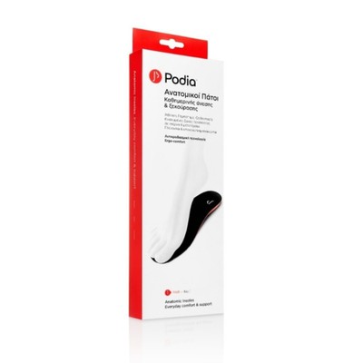 Podia - Anatomic Insoles - Everyday Comfort & Support No 38 - 1ζεύγος