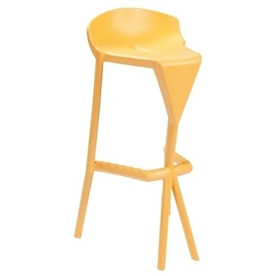 Σκαμπό Bar 43x45x75 Gaber Shiver Κίτρινο