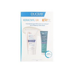 Ducray Promo Keracnyl UV Anti Blemish Face Fluid Spf50+ 50ml & Gift Foaming Gel Face Body 100ml