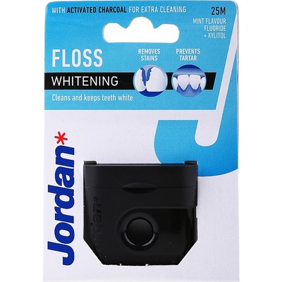 Jordan Whitening Floss Οδοντικό Νήμα Κερωμένο με γ