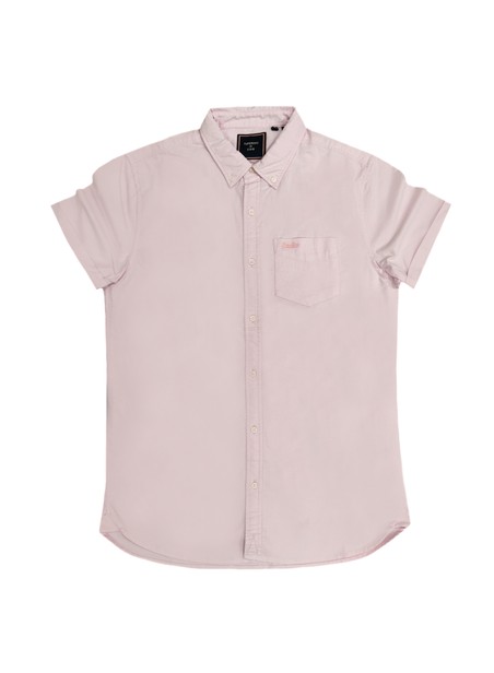 Superdry city pink vintage oxford s/s shirt - lpm