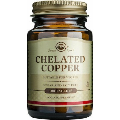 Solgar Chelated Copper 2,5mg tabs 100s