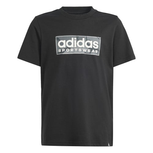 adidas kids boys camo linear graphic t-shirt  (IW1