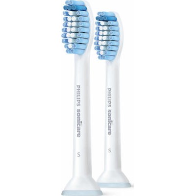 PHILIPS Ανταλλακτικές Κεφαλές Για Ηλεκτρική Οδοντόβουρτσα Sonicare Sensitive Ultra Soft  x2 White