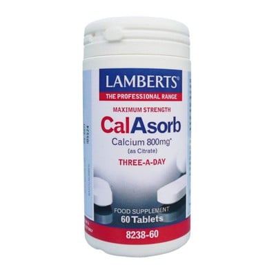 Lamberts CalAsorb Calcium 800mg 60tabs