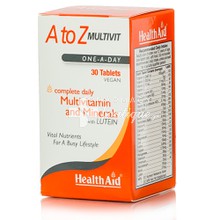 Health Aid  A to Z Multivit - Πολυβιταμίνη, 30 veg. tabs
