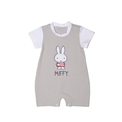 Miffy Des.15 Φορμάκι Καλοκαιρινό Γκρι με Κέντημα 9