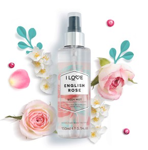I LOVE English Rose Body Mist Άρωμα Σώματος, 150ml