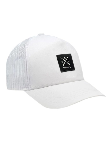 Vinyl art clothing white logo cap