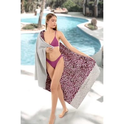 Πετσέτα Θαλάσσης Velour Printed 2301 Fuchsia 100x1