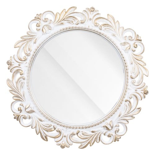 Pasqyre per murin e rrumbullaket e bardhe 47 cm