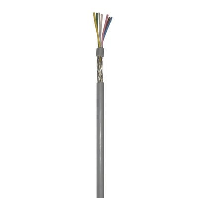 LIYCY 18x0.50mm² CABLE GREY WITH COPPER ARMOUR (1m