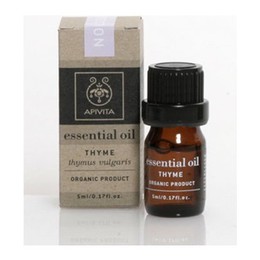 Apivita Essential Oil Thyme 100% Βιολογικό Αιθέριο 'Ελαιο Θυμάρι, 5ml