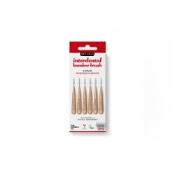 The Humble Co. Bamboo Interdental Brush Red Μεσοδόντια Βουρτσάκια Size 2 (0.5mm) 6 βουρτσάκια