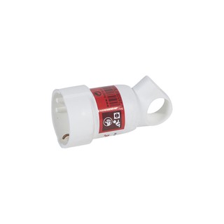 Electrical Plug Extension Female 16Α Angle White