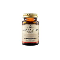 Solgar Astaxanthin 5mg Συμπλήρωμα Διατροφής Για Προστασία Οφθαλμών Από Εκφυλιστικές Αλλοιώσεις 30 κάψουλες
