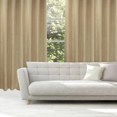 Das Home Κουρτινα με Κρικους 140χ270 2247 Μπεζ 140