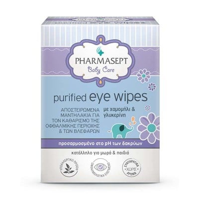 Pharmasept Baby Care Purified Eye Wipes 10τεμ