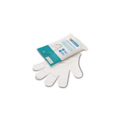 Alfa Shield Non Sterile PE Gloves Medium Γάντια Πολυαιθυλενίου Υψηλής Πυκνότητας Μη Αποστειρωμένα 100 τεμάχια