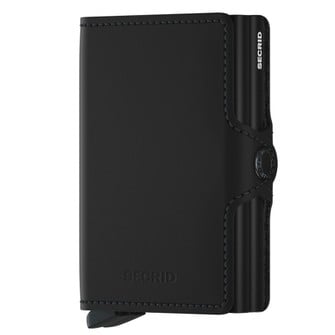 Δερμάτινο Πορτοφόλι RFID Twinwallet Matte, Black