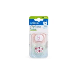 Dr.Brown's Prevent Orthopedic Pacifier Butterfly For Babies 0-6 months 2 pieces