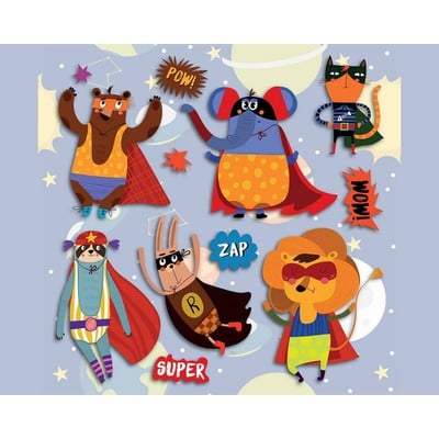 Children'S Stickers Super Heroes Children'S Sticke