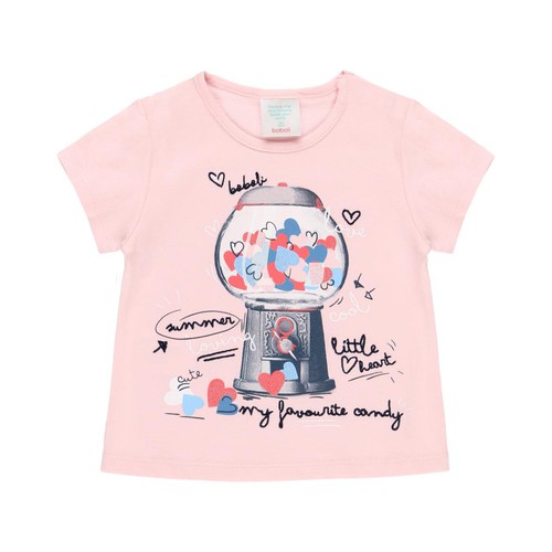 Boboli Knit T.shirt Hearts for Baby Girl (212016)