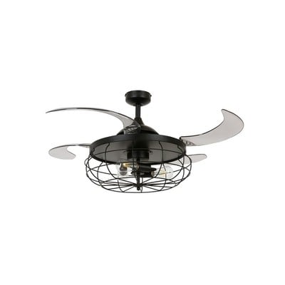 Ceiling Fan Industri 122cm Black With 4 Wings FANA